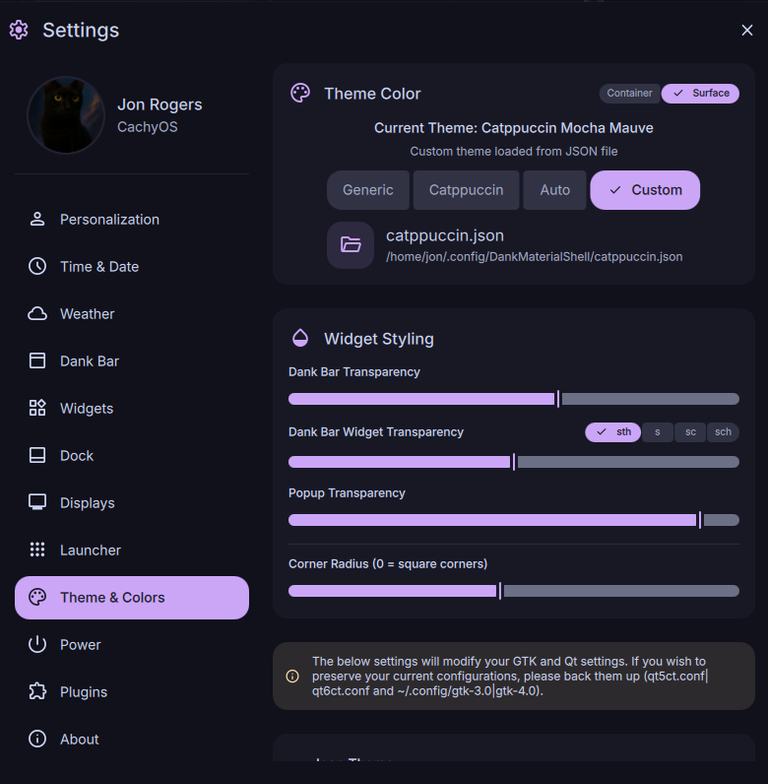 My Custom Catppuccin Theme